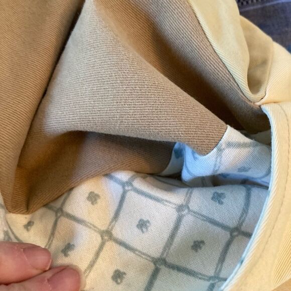 Handcut by preloved VTG Bubble Twill V-Neck Dress w/pockets elastic bottom - Picture 12 of 15